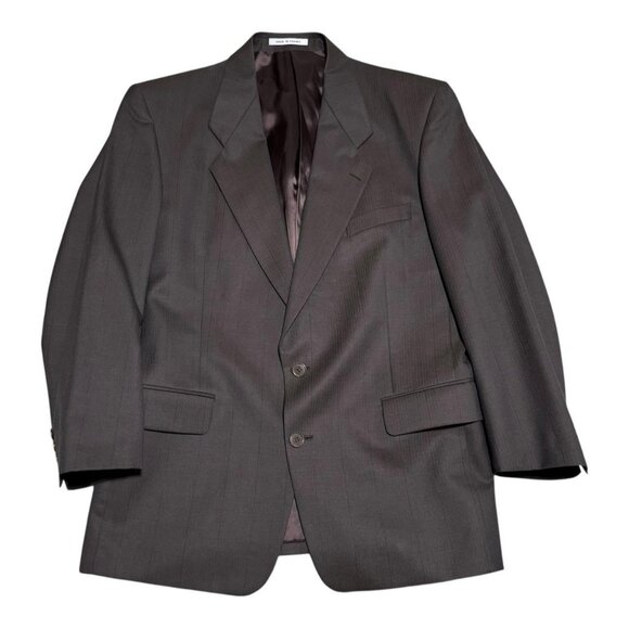 Yves Saint Laurent YSL Made in France 2 Button Brown Wool Blazer Men’s 42 - Picture 1 of 11